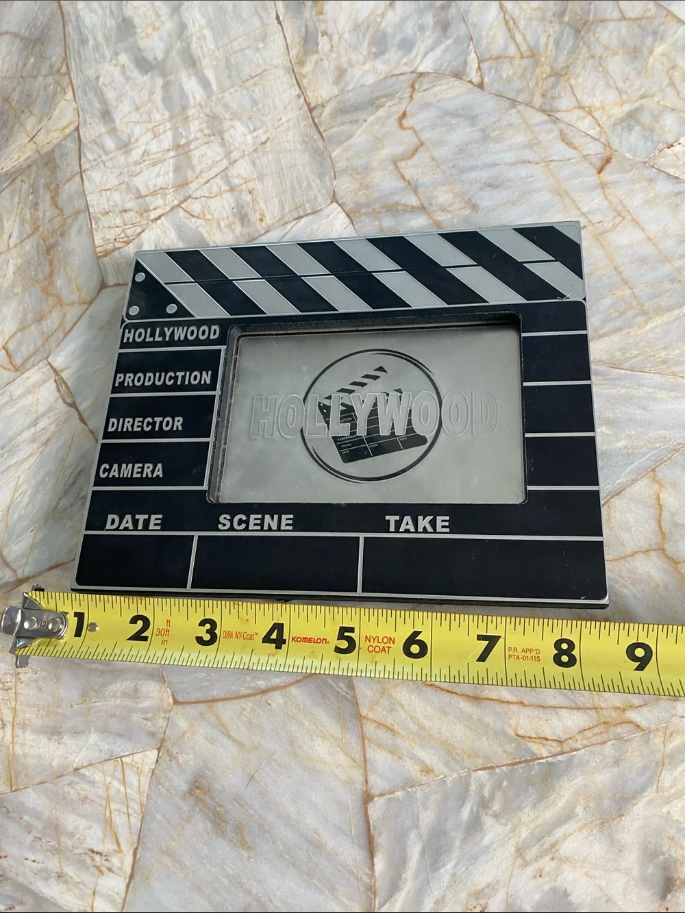 Black Clapperboard Photo Frame - Film Set Decor from Hollywood California 4x6